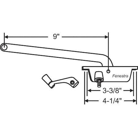 Strybuc Casement Operator Assembly 36-130